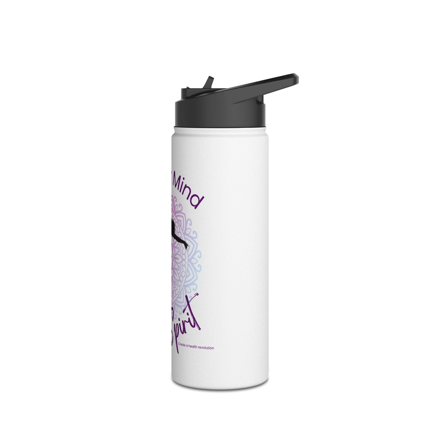 Stainless Steel Water Bottle - Healthy Mind Rebel Spirit