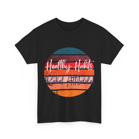 Bold Attitude Unisex Tee - Healthy Habits Rebel T-Shirt