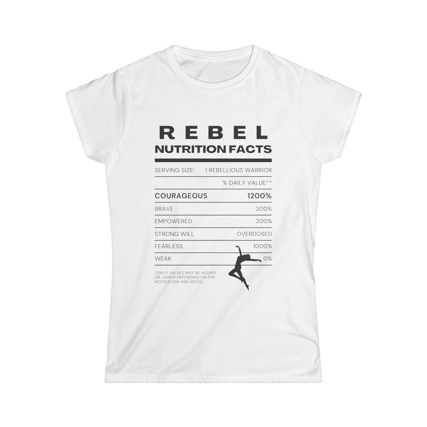 Rebel Nutrition Facts - Women's Tee