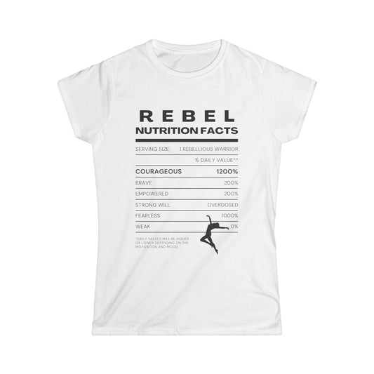 Rebel Nutrition Facts - Women's Tee
